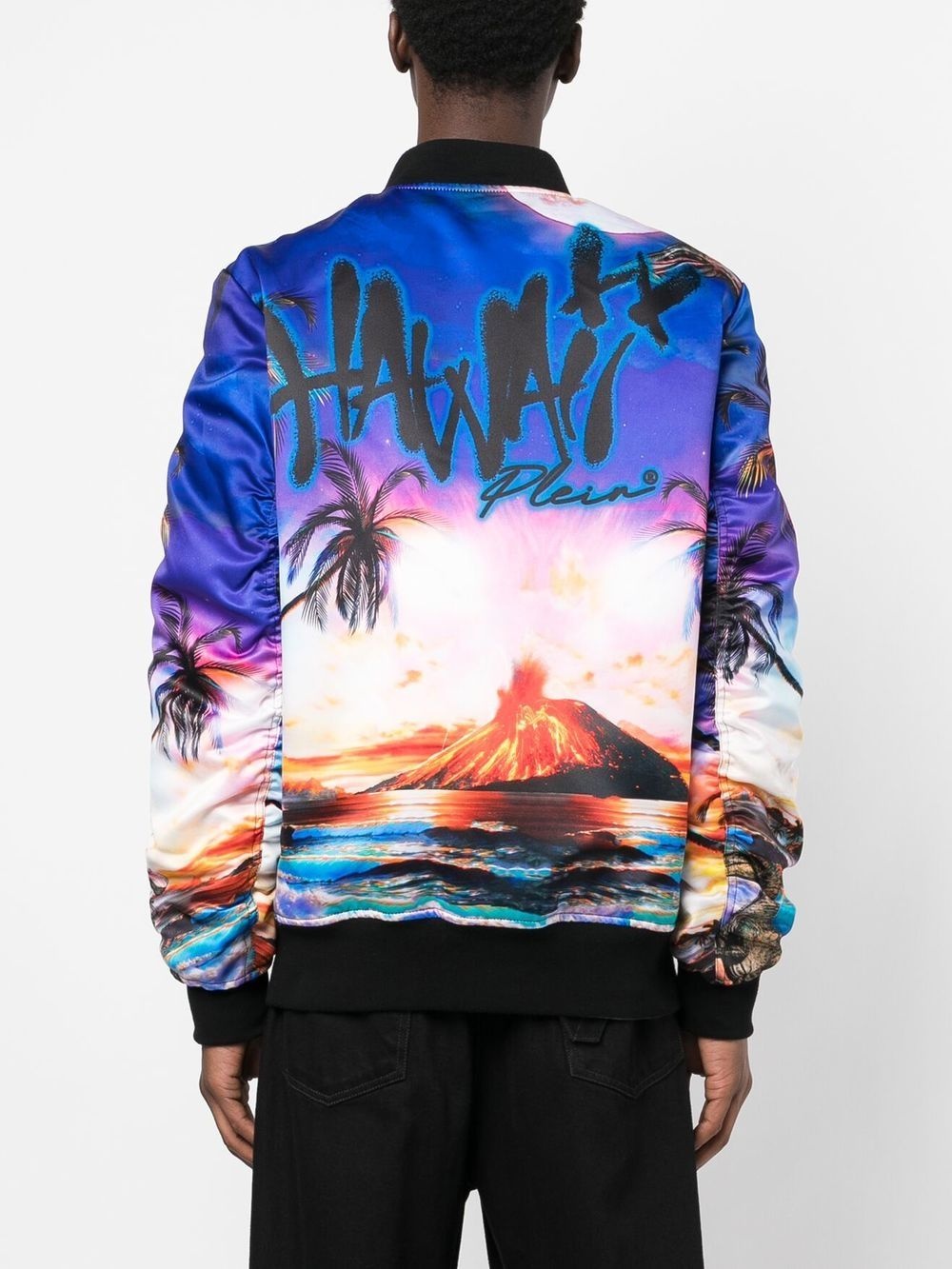 Hawaii printed bomber jacket - 4