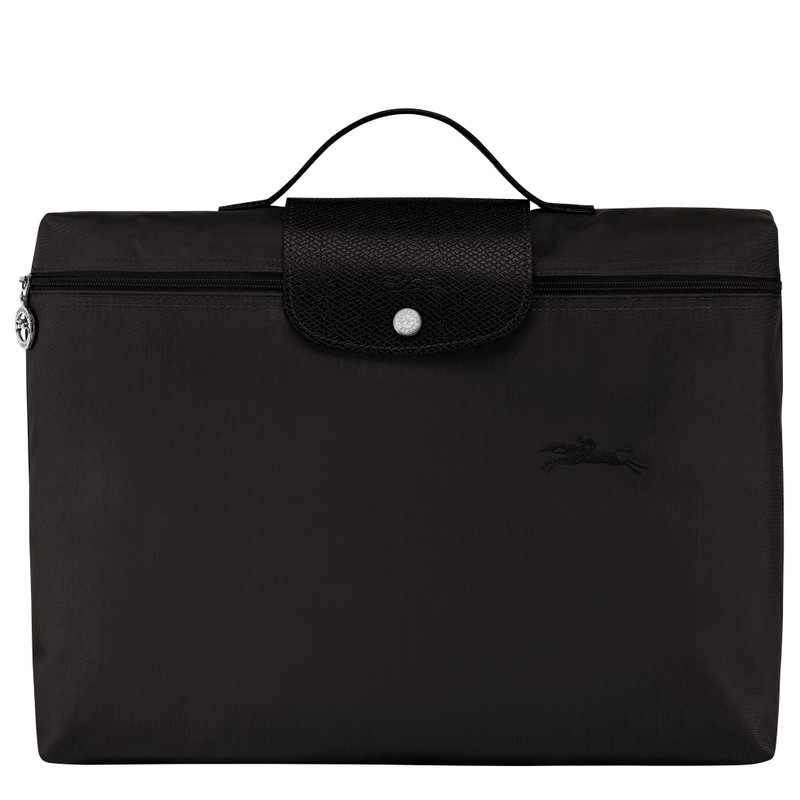 Le Pliage Green S Briefcase Black - Recycled canvas 1