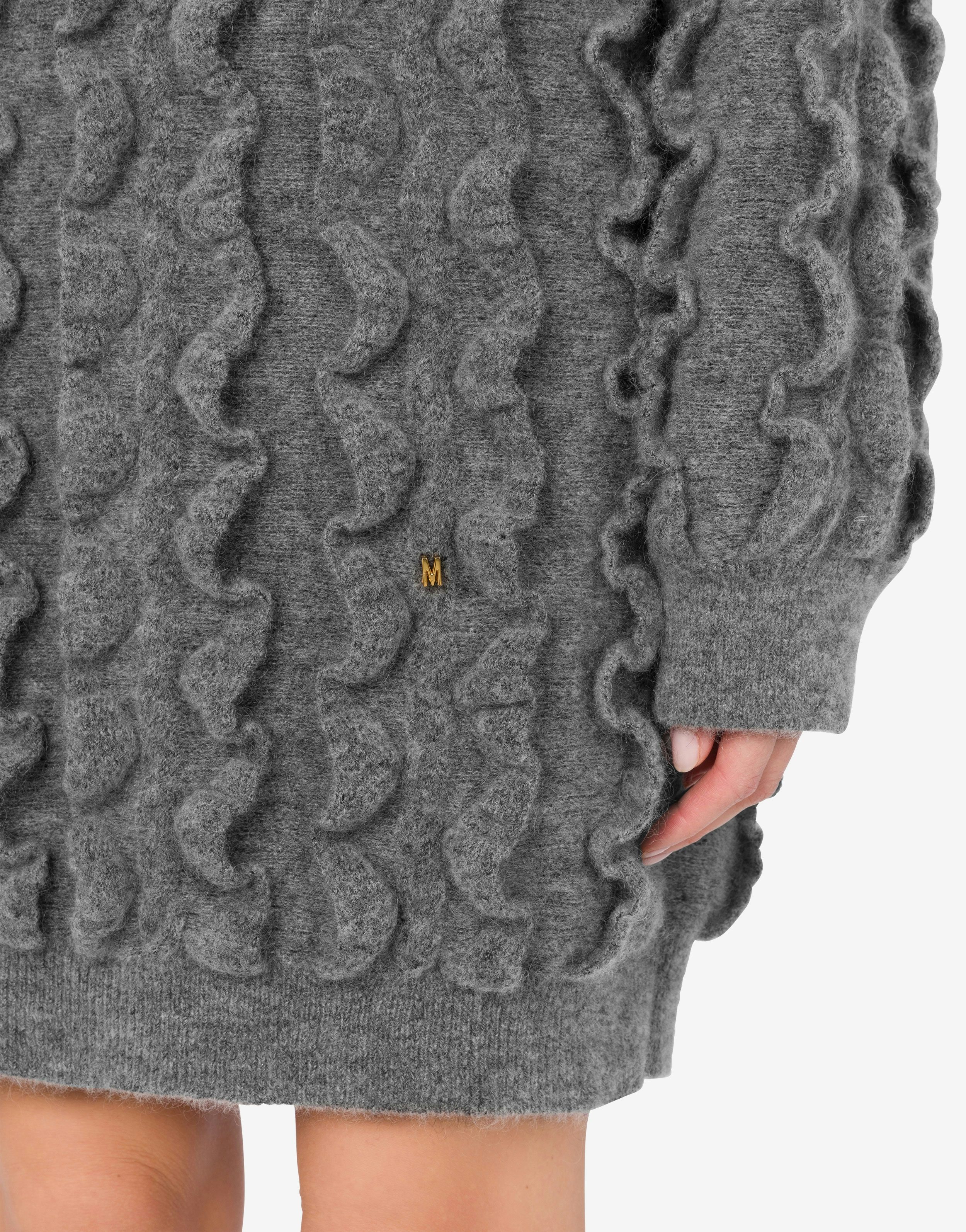 DRESS IN STRETCH MOHAIR GOLDEN M - 4