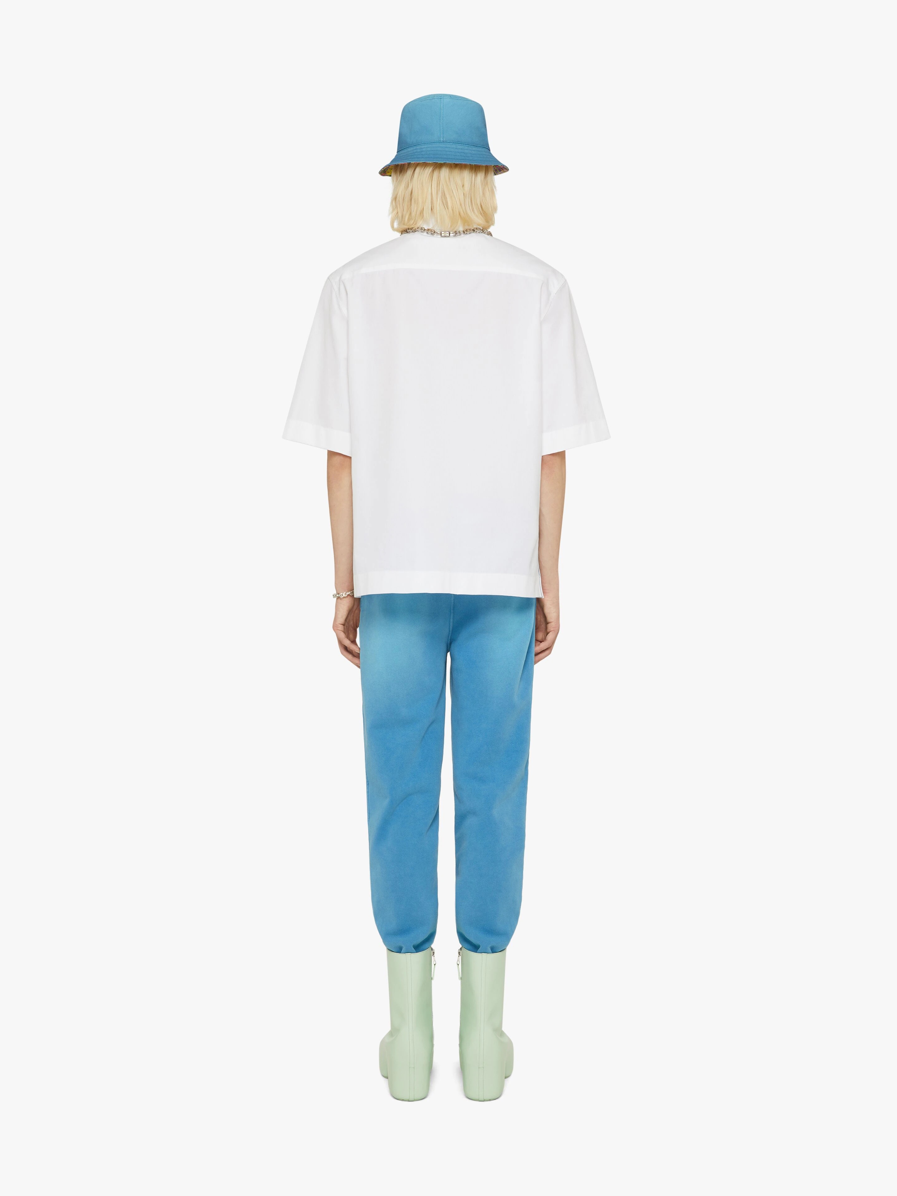 SLIM FIT JOGGER PANTS IN FELPA WITH REAPER EMBROIDERED PATCH - 4