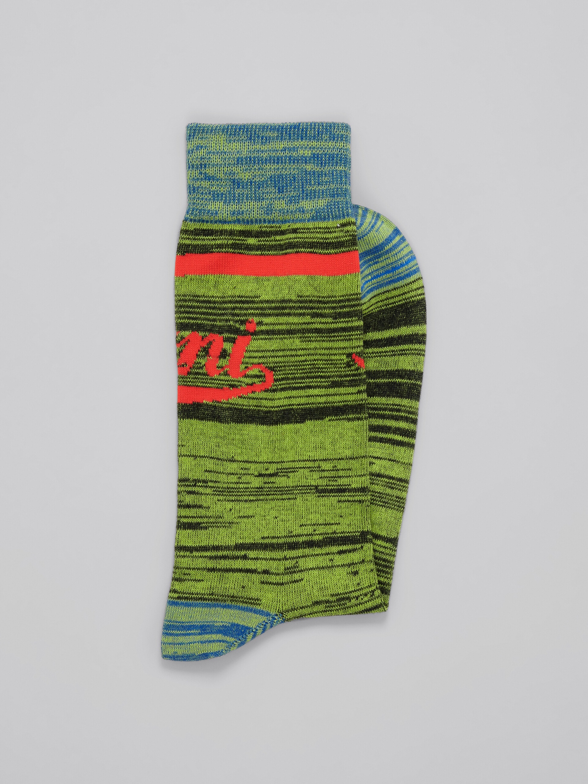 GREEN-TONE LOGO SOCKS - 2