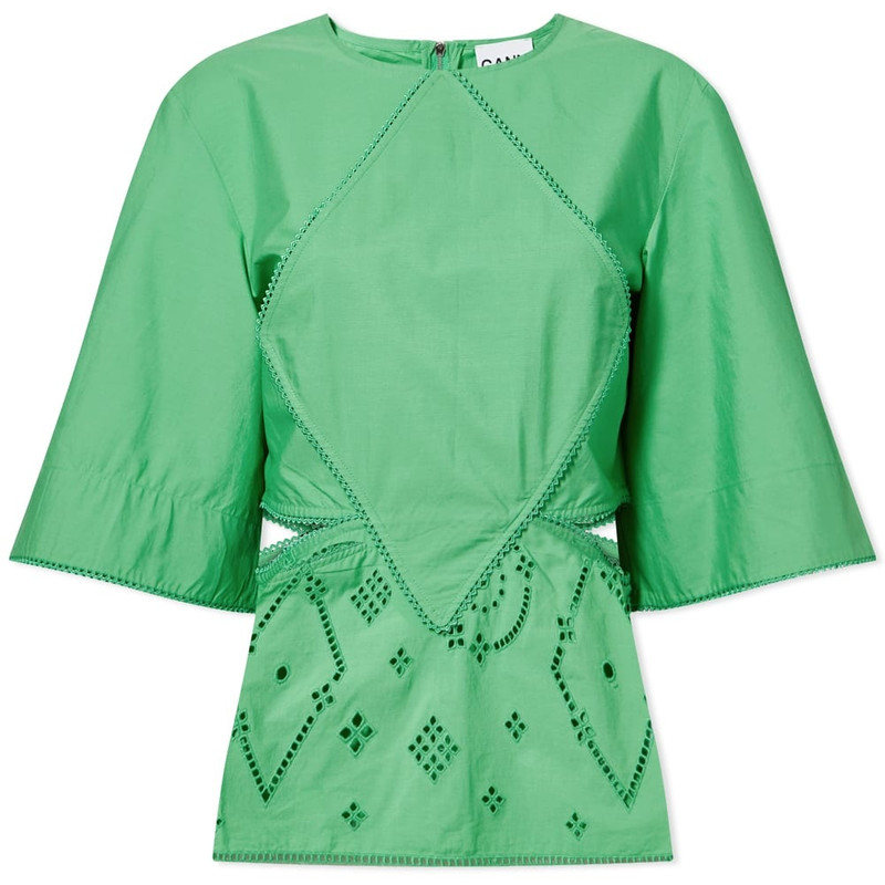 GANNI Broderie Anglaise Top 1