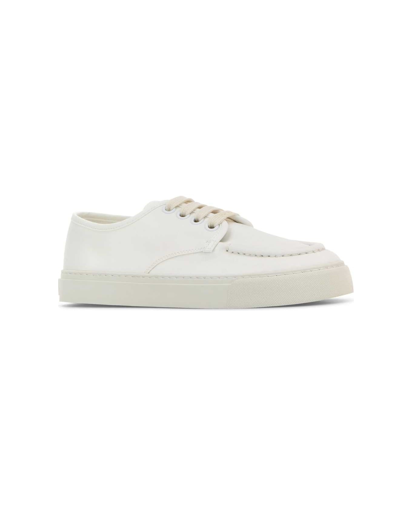White Canvas Sneakers - 2