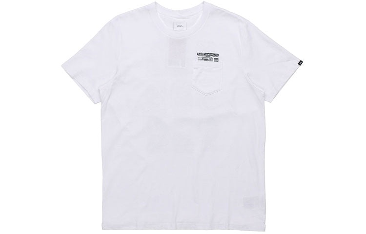 Men's Vans Asian Artist Crossover Series Pattern Printing Short Sleeve White VN0A4P5FWHT - 2