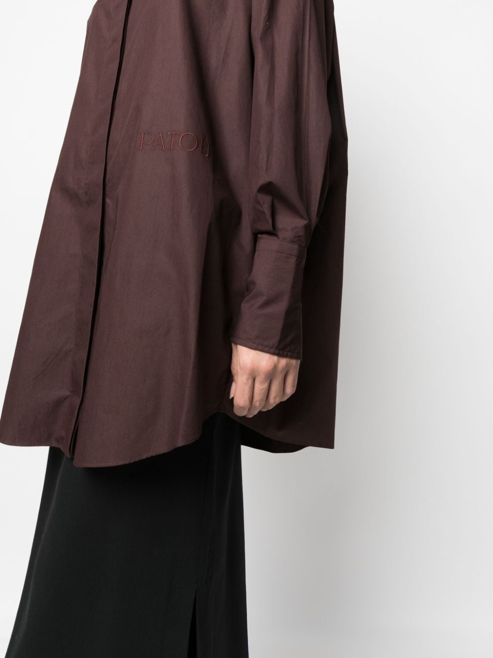 long-sleeve shirt dress - 5