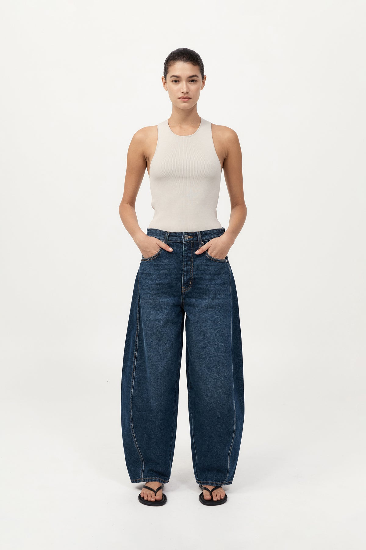 Sculpted Knit Top - Silver - 2