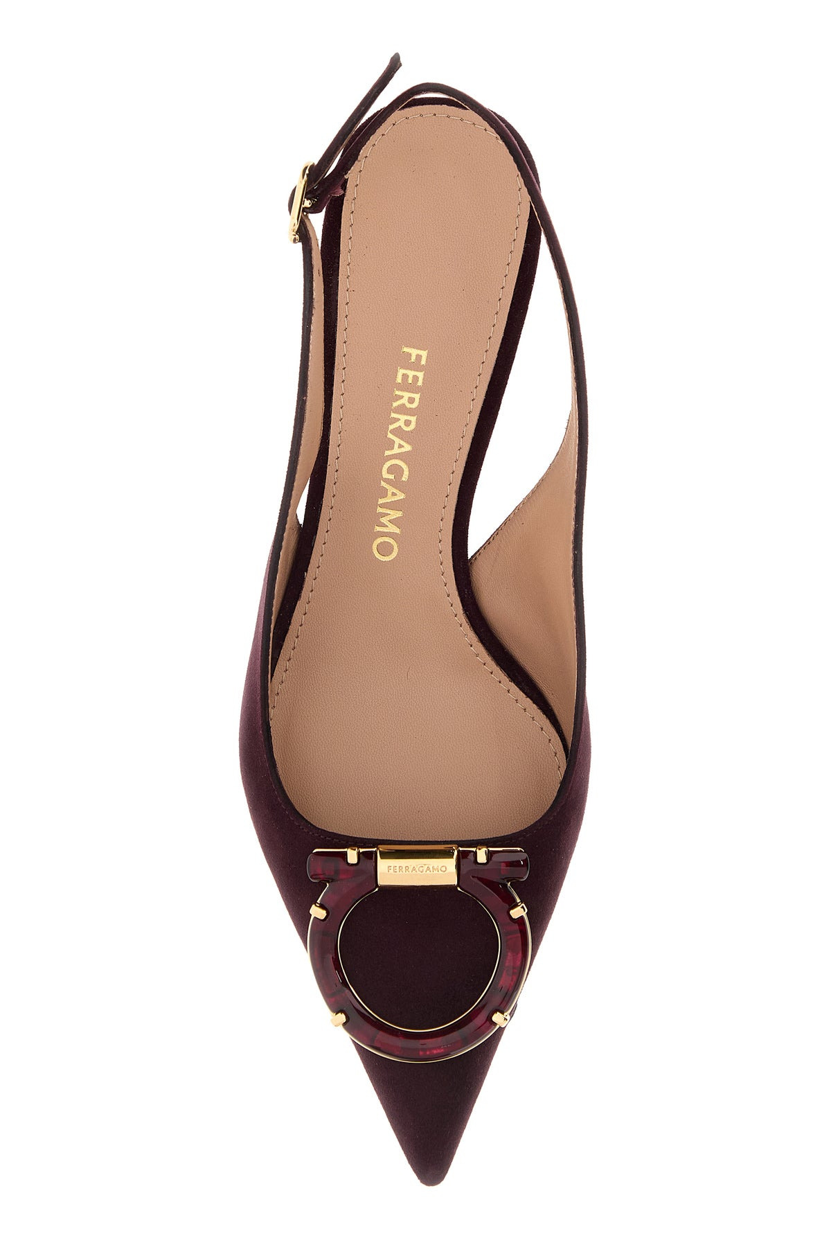 Aubergine suede Sara 40 pumps - 4