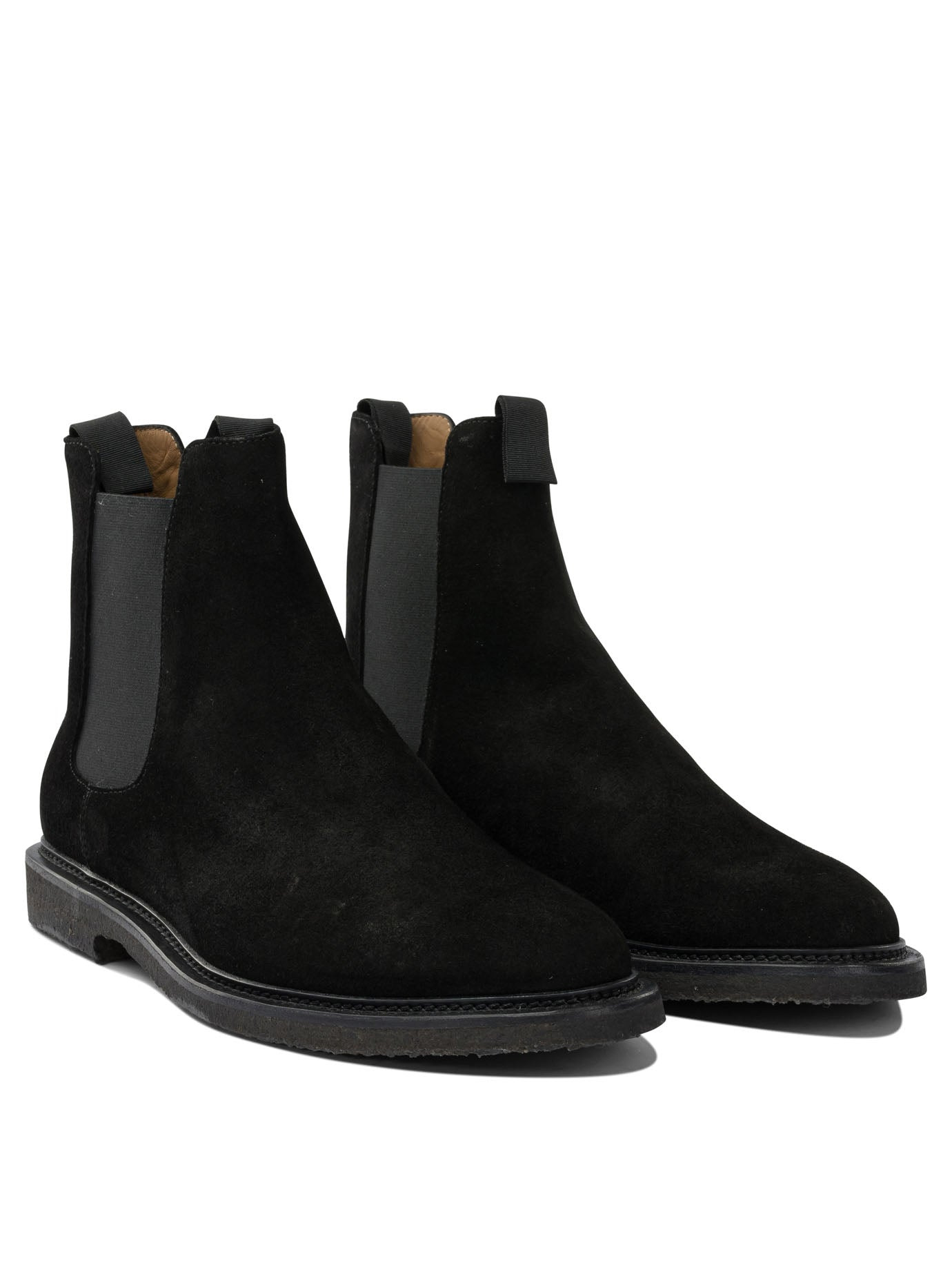 Suede Chelsea Ankle Boots Black - 2