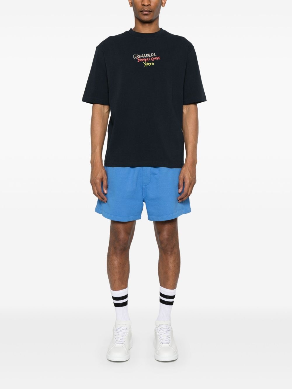 logo-embroidered T-shirt - 2