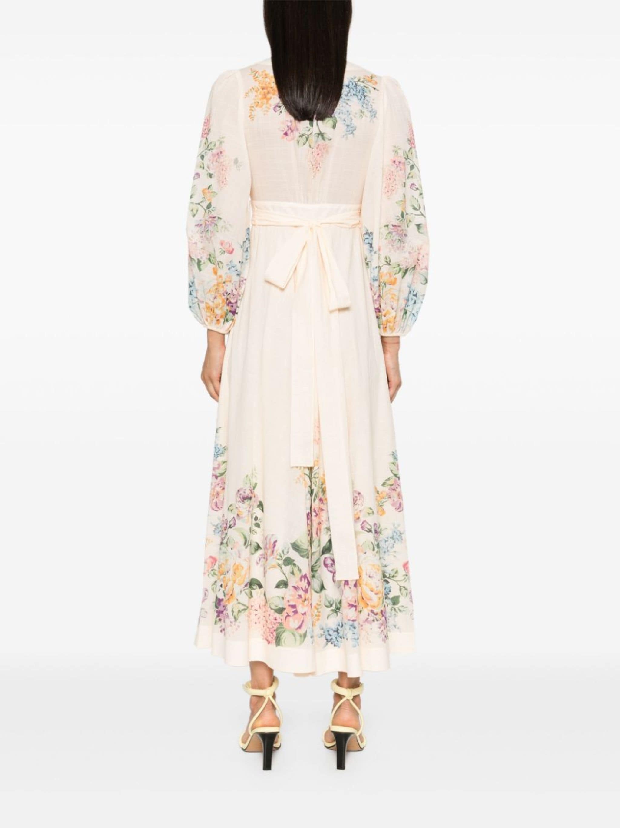 Halliday floral midi wrap dress - 4