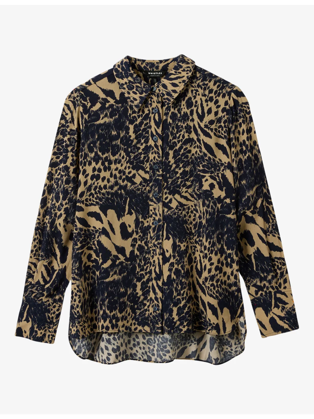 Patchwork Leopard-Print Woven Shirt - 1