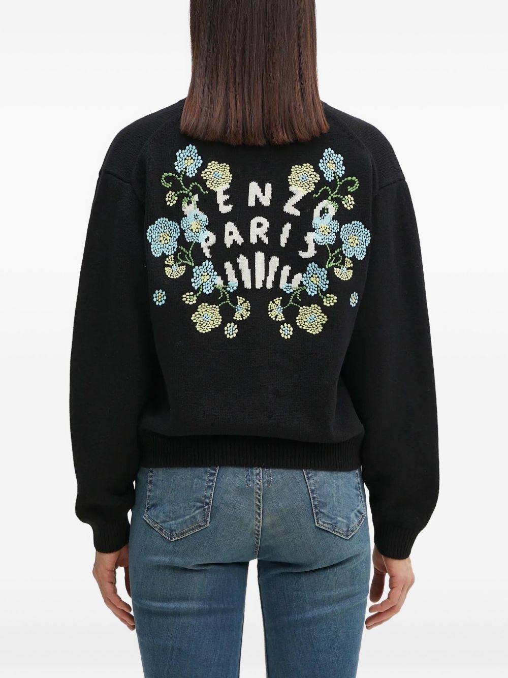 floral-embroidered cardigan - 4