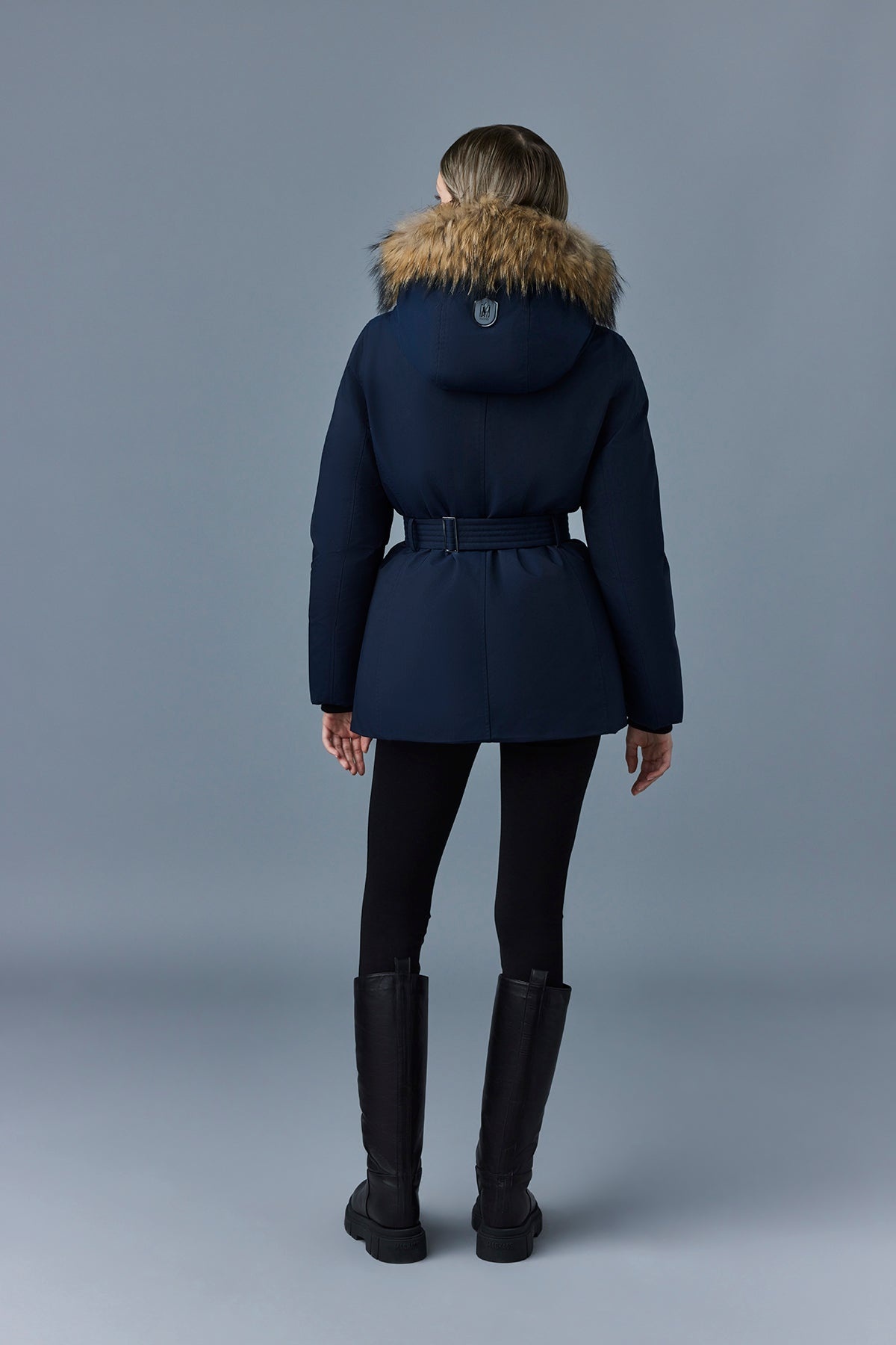 JENI-FZ 2-in-1 Down parka with removable bib & fur trim - 5