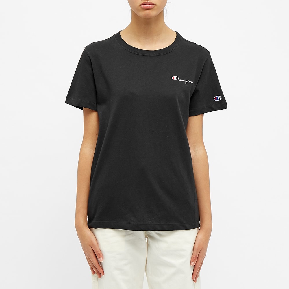 Champion Reverse Weave Script Back Logo Tee - 4