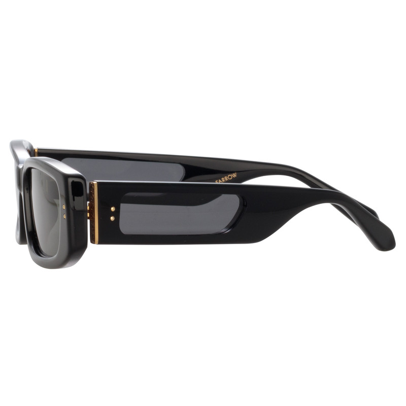 TALITA RECTANGULAR SUNGLASSES IN BLACK 4
