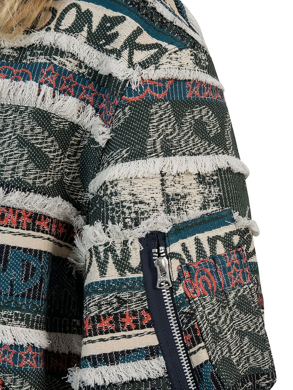 x Eric Haze jacquard-pattern bomber jacket - 5