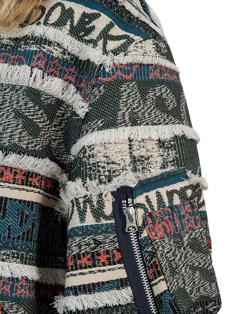 x Eric Haze jacquard-pattern bomber jacket 5