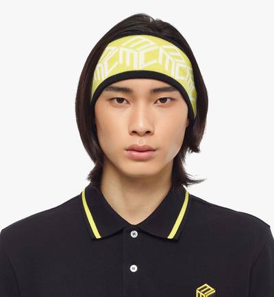 MCM Après-Ski Cubic Monogram Jacquard Wool Headband outlook