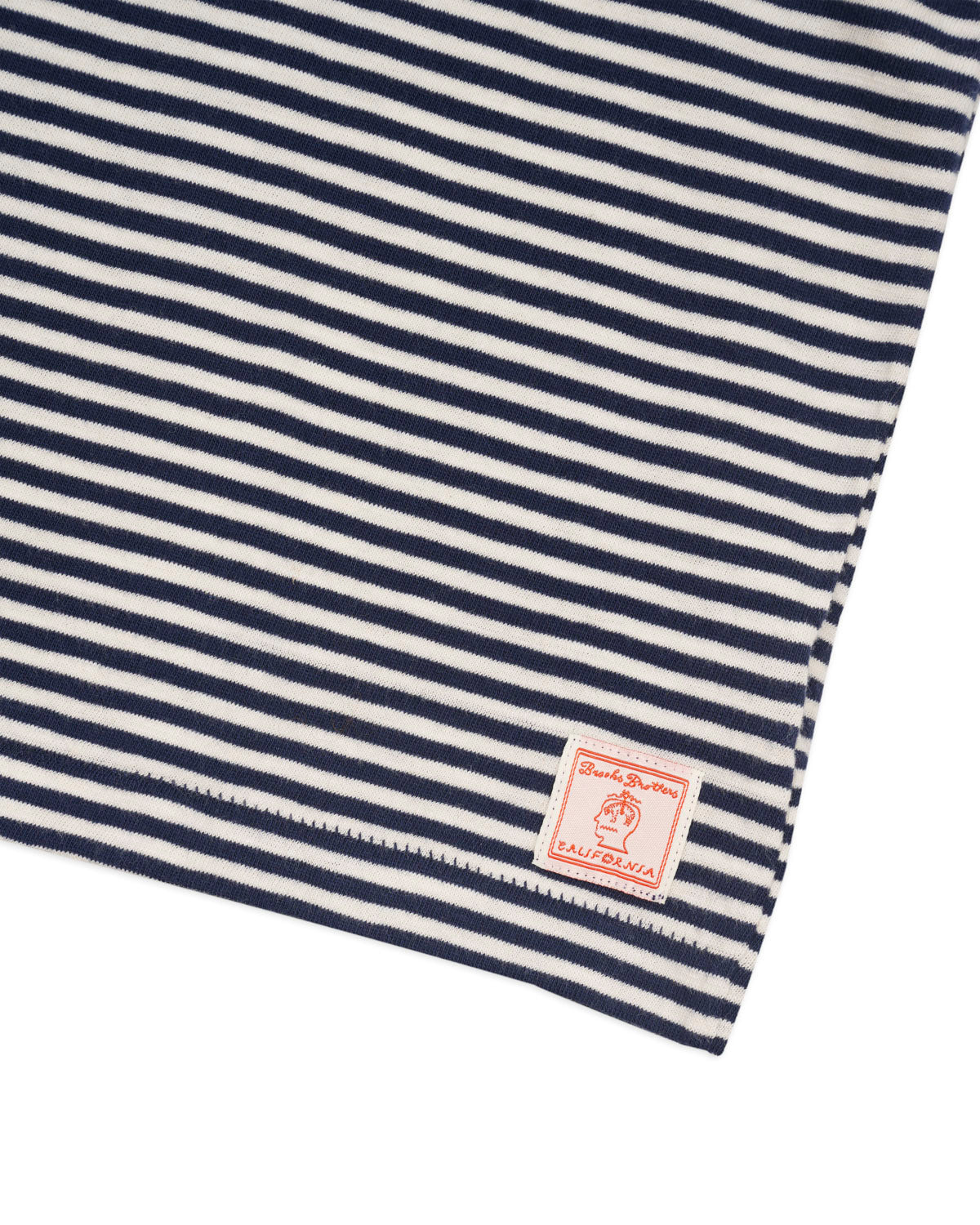 Brooks Brothers California Loose Knit Striped T-Shirt - Navy - 3