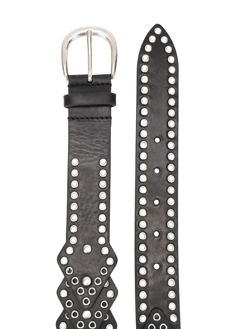 eyelet-embellished belt - 2