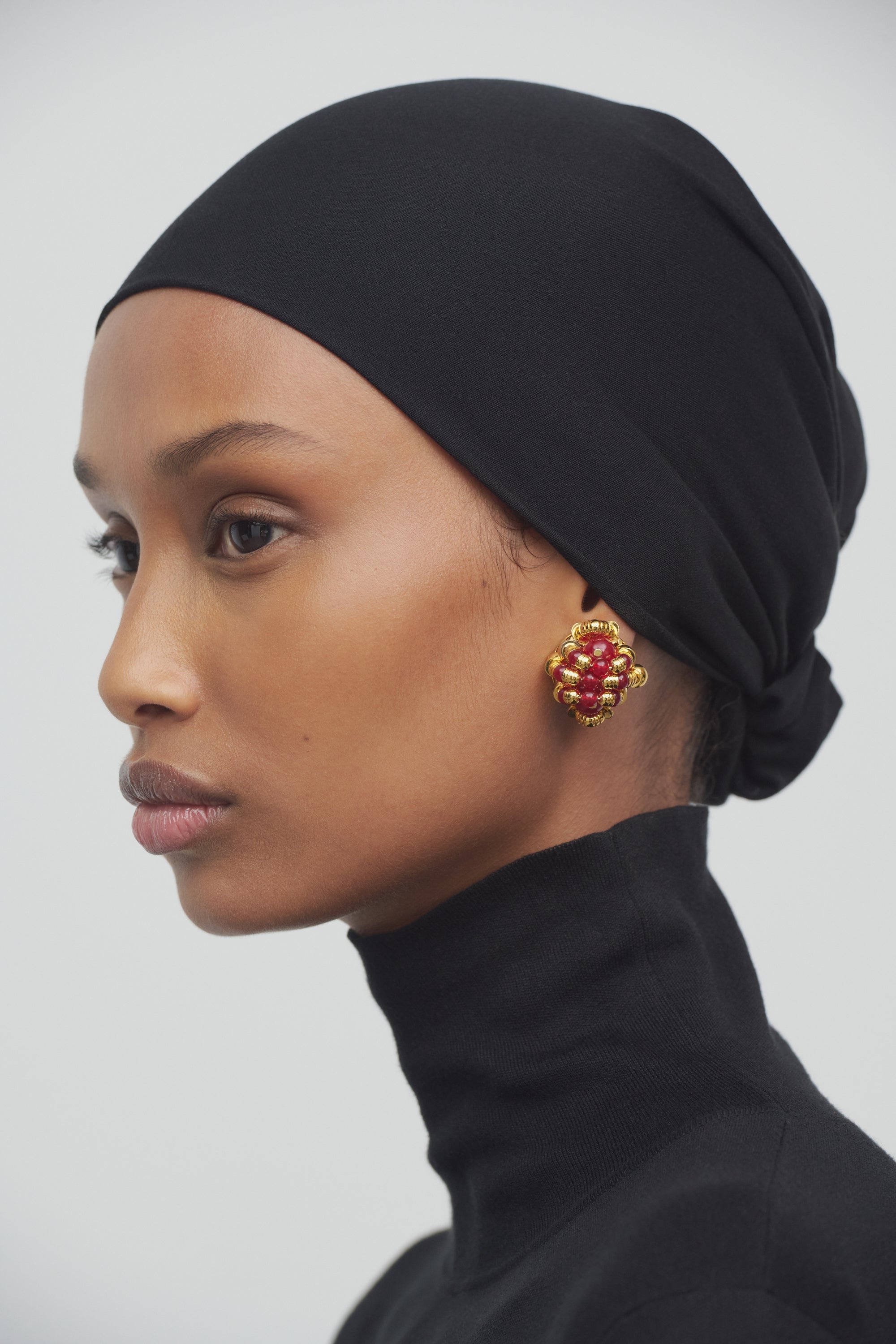 Lucille Earring in Brass - 2
