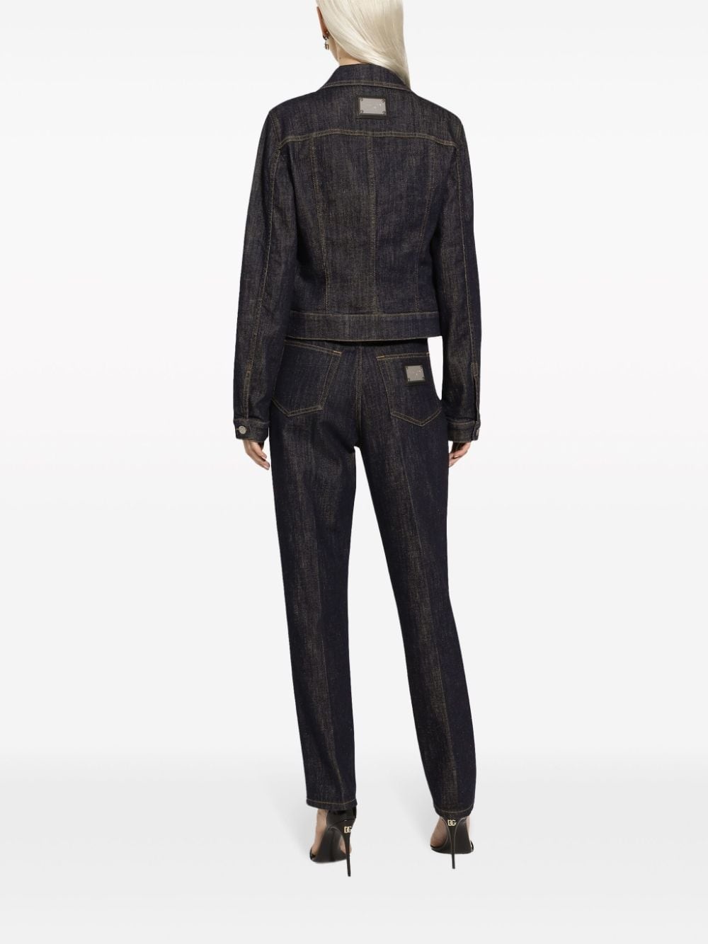 high-rise straight jeans - 4