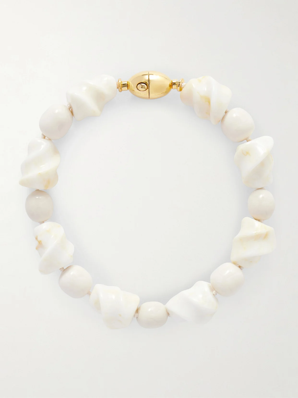 Salamanca Gold-tone Porcelain Beaded Choker - 1