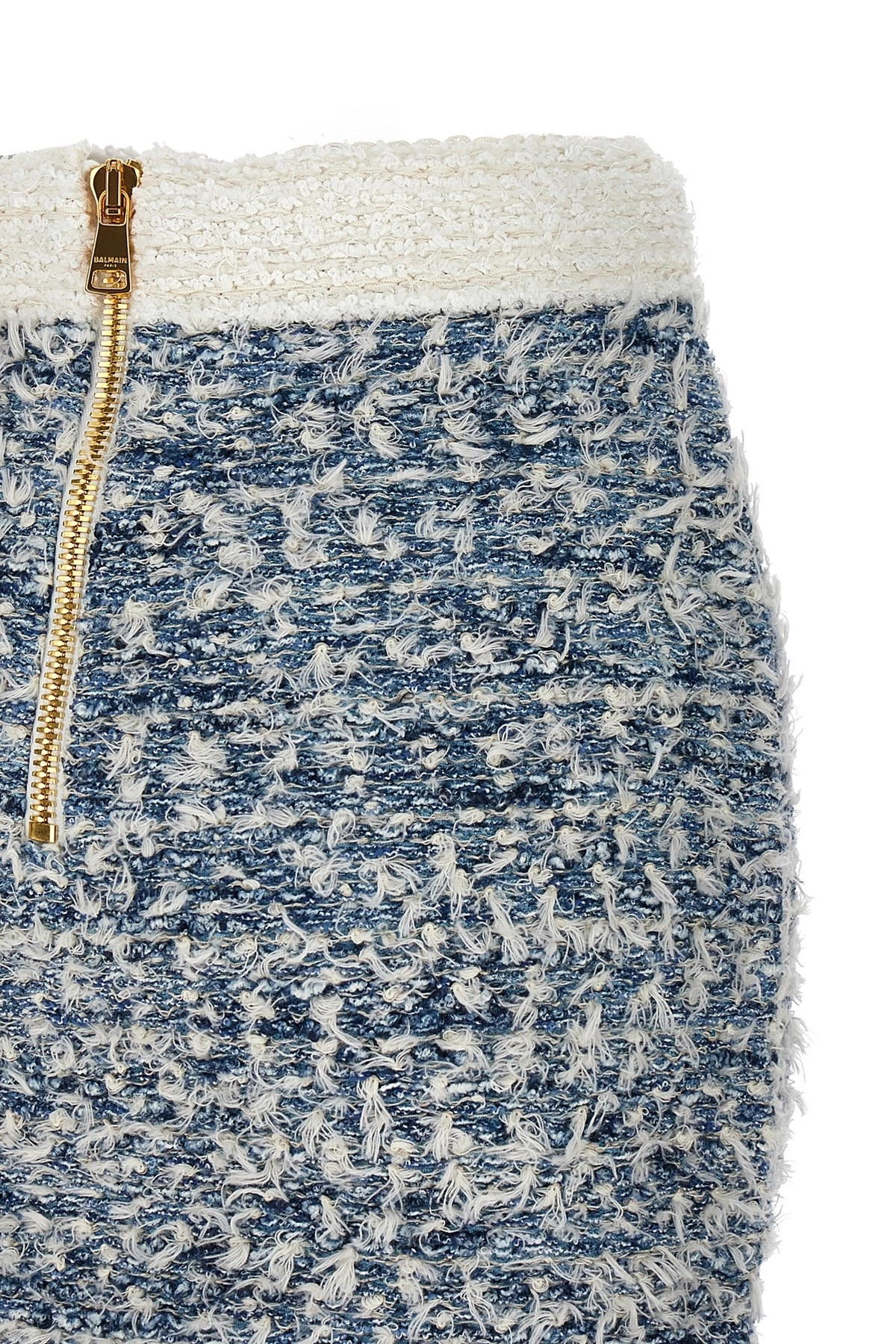 Fringed tweed skirt - 5