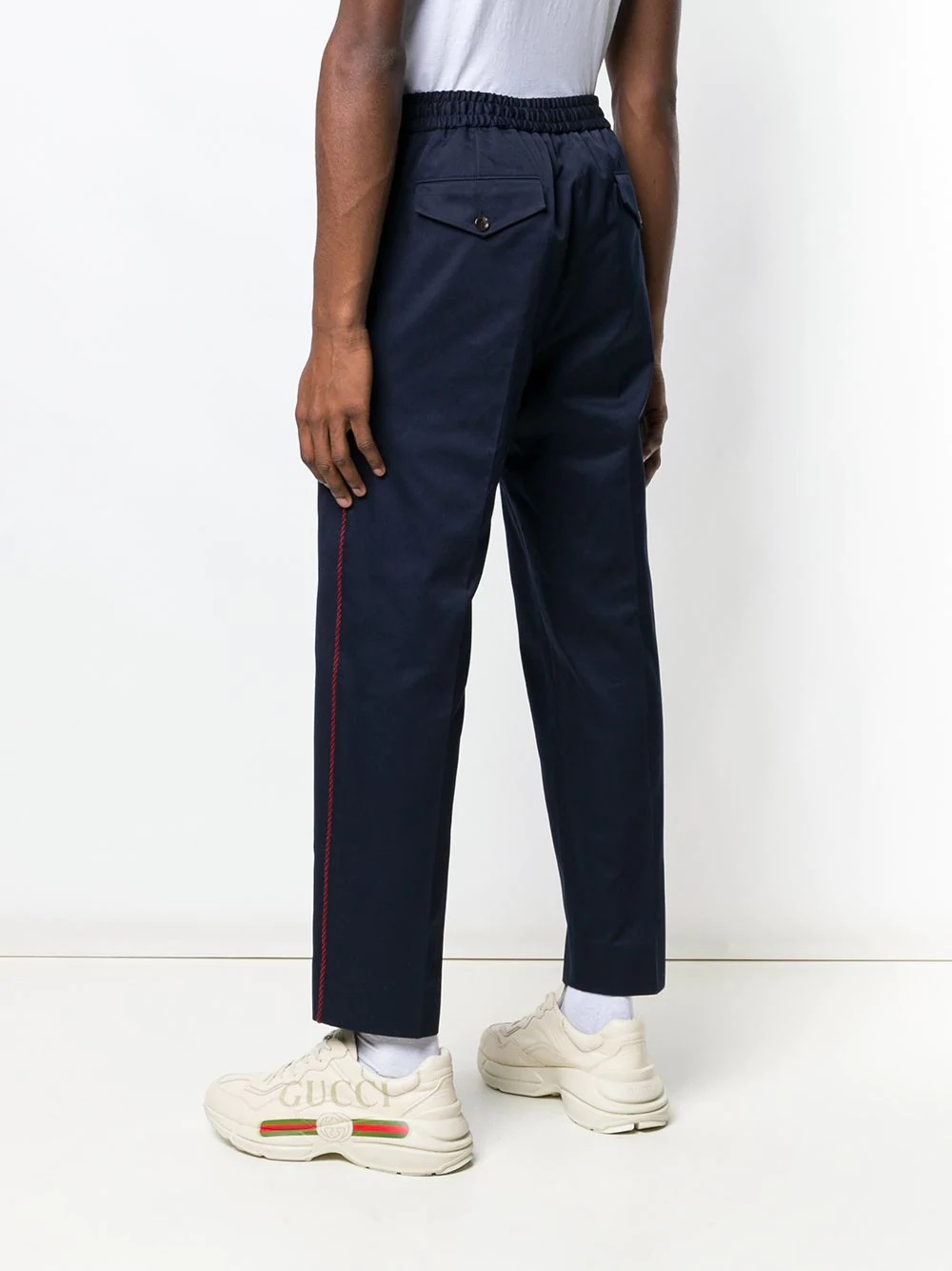 web detail trousers - 4