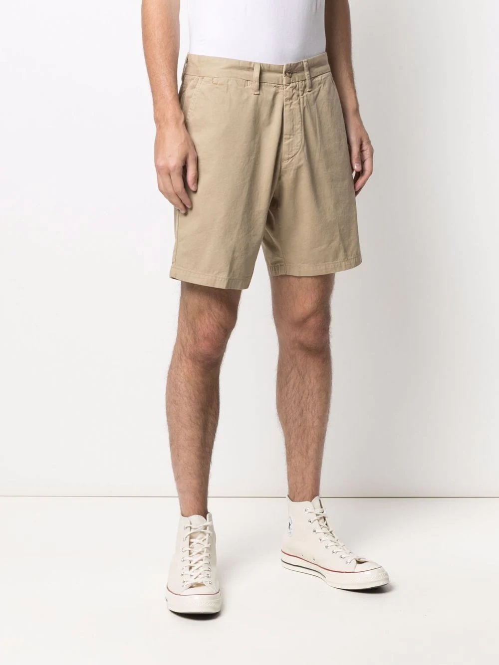 straight-leg chino shorts - 3