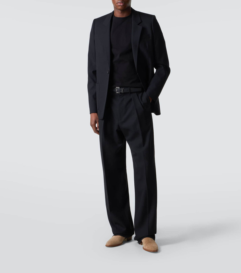 SAINT LAURENT Cropped cotton jersey T-shirt outlook