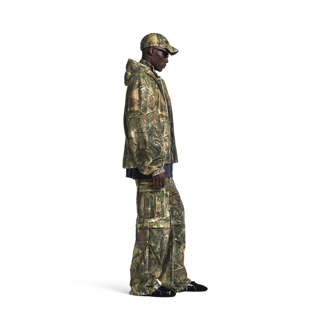 Men's Hooded Workwear Jacket in Brown - 3