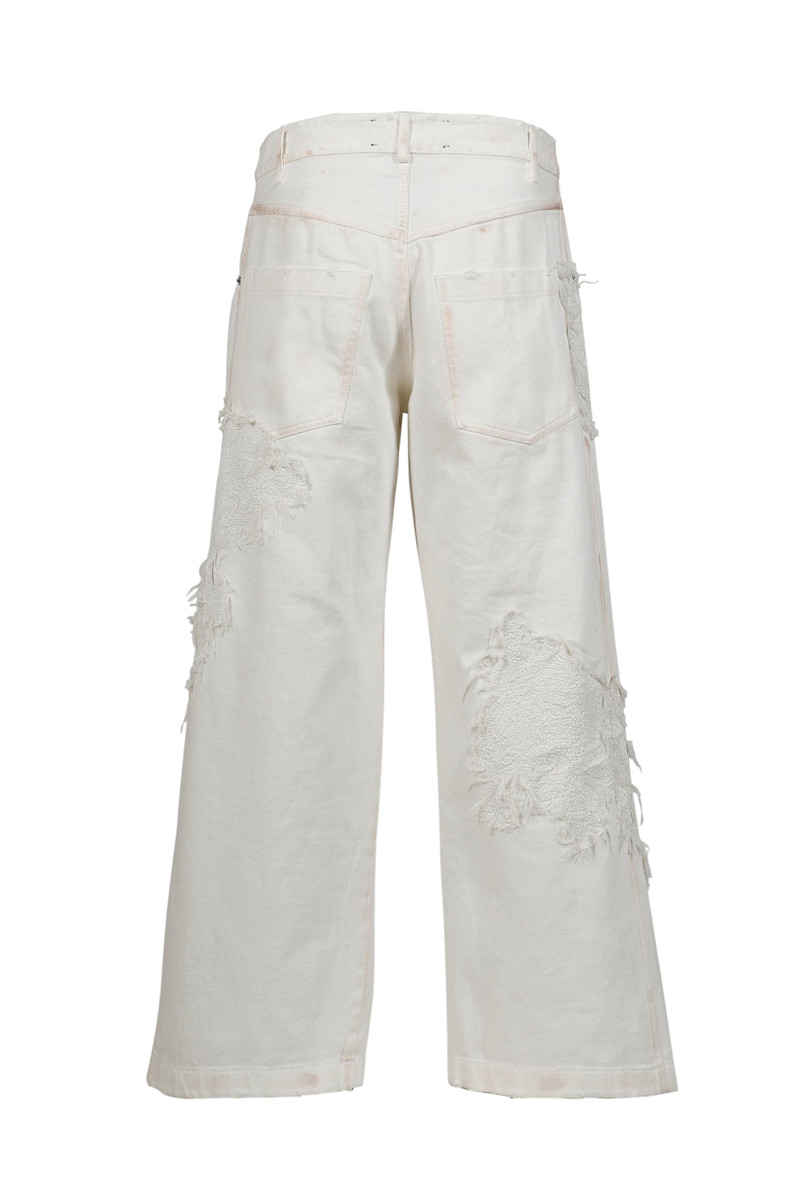 Song for the Mute ×TKL DENIM PANT / WHT outlook