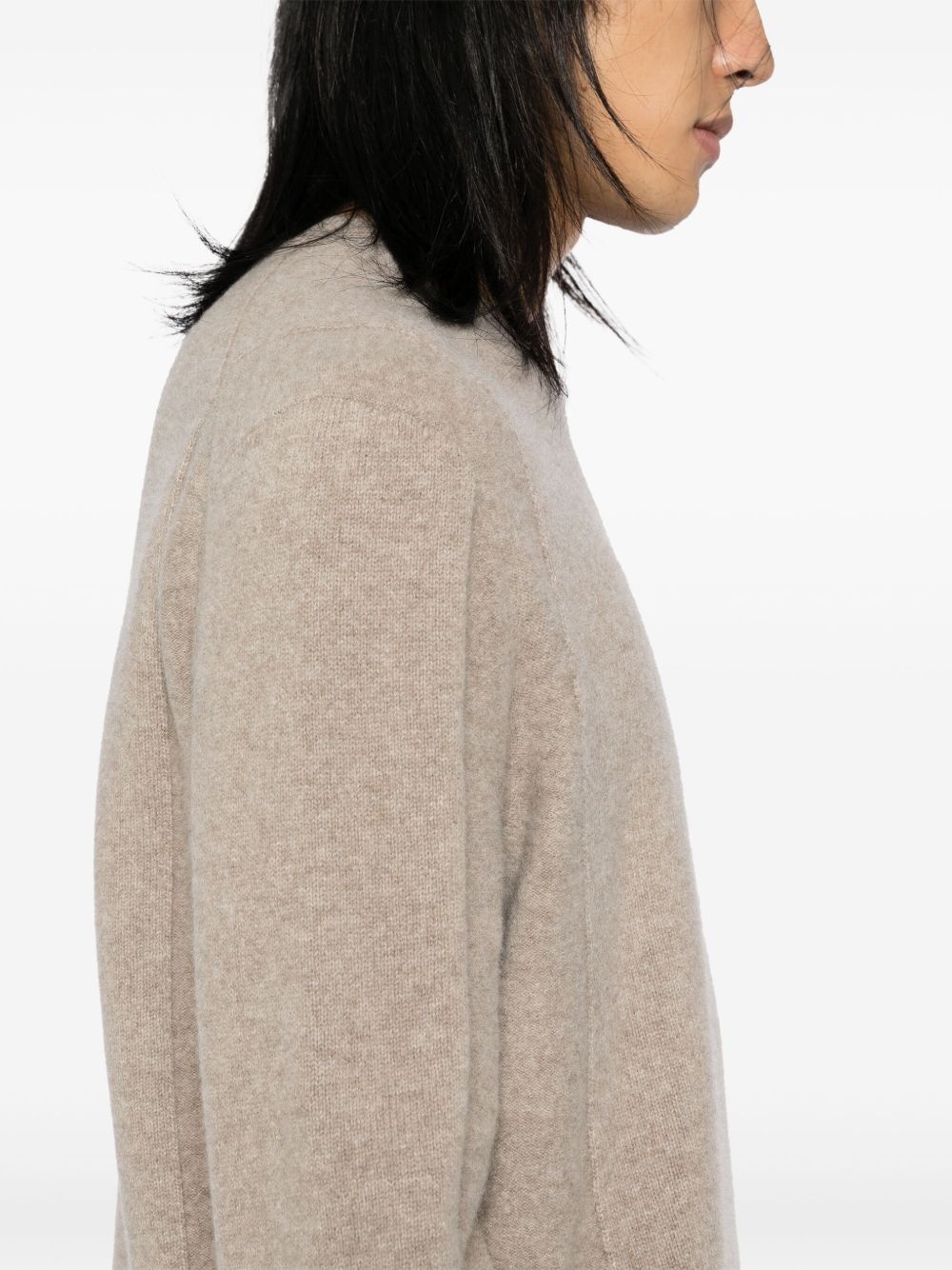 long-sleeve mélange polo - 5