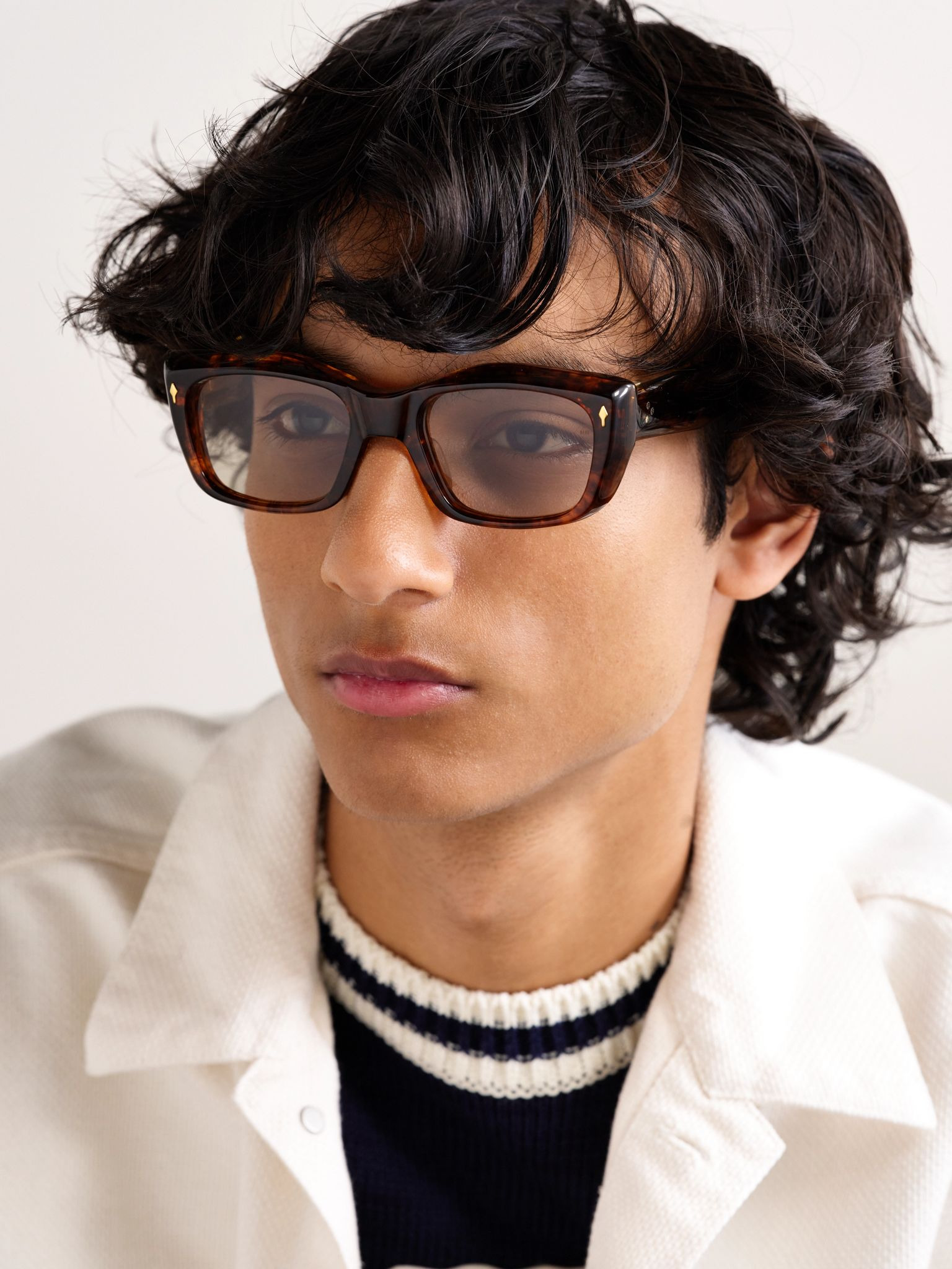 Corniche Square-Frame Tortoiseshell Acetate Sunglasses Tortoiseshell - 2