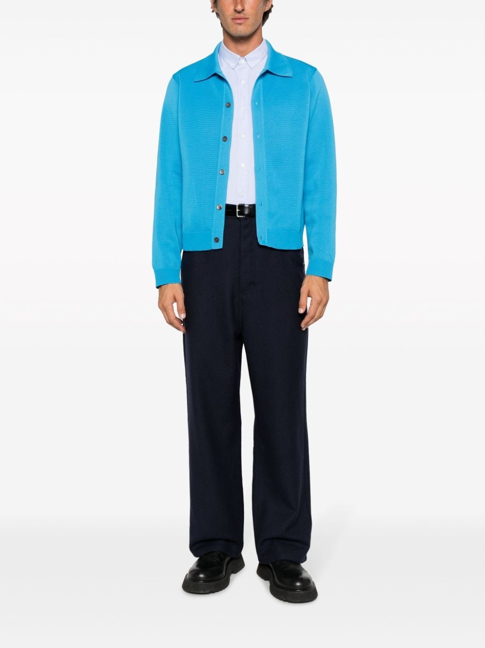 straight-leg virgin-wool trousers - 2