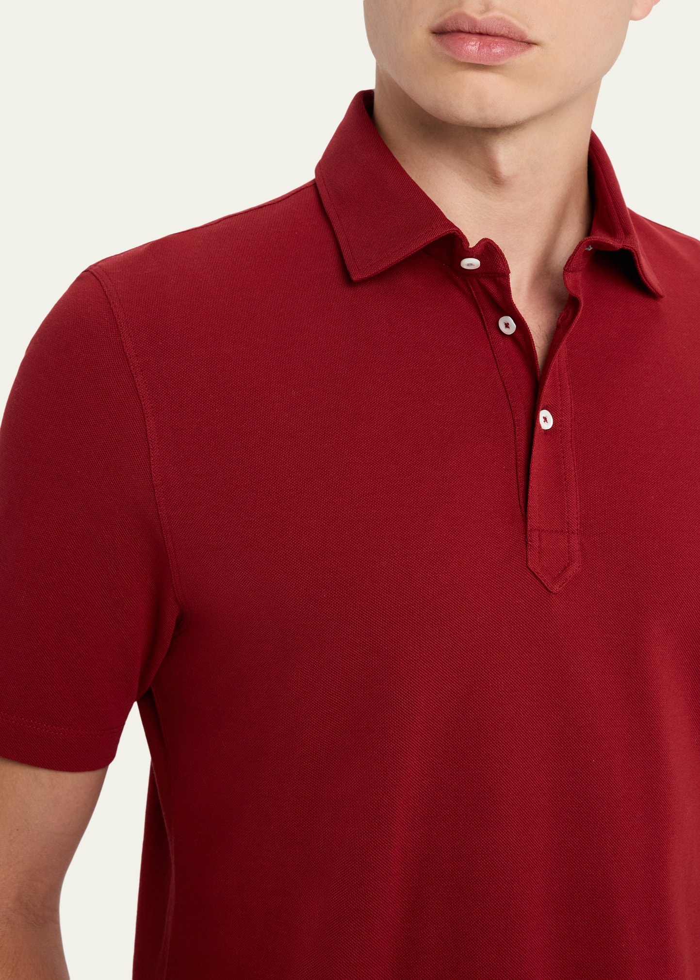 Men's Cotton Pique Polo Shirt - 5