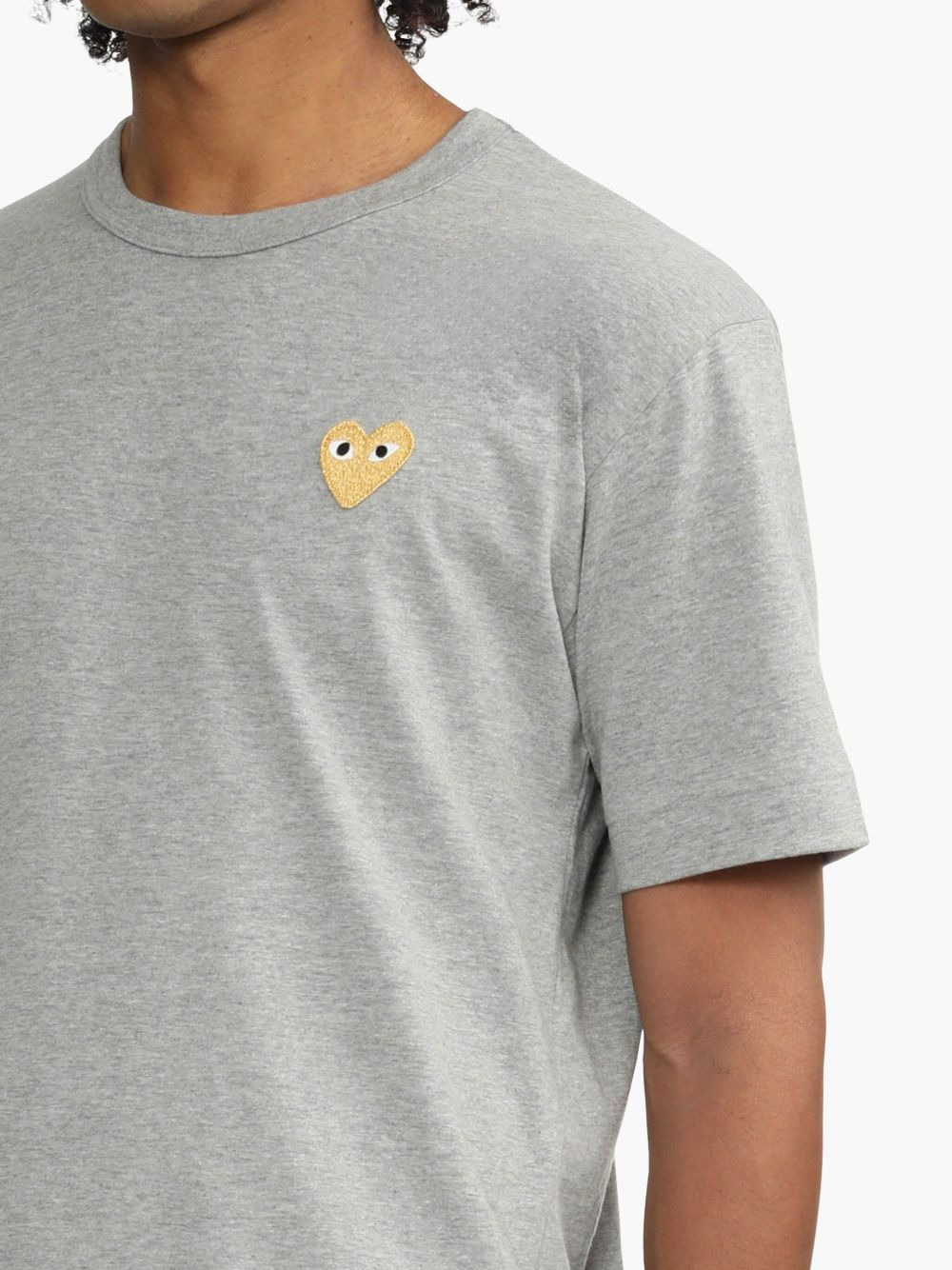 heart-patch cotton T-shirt - 6