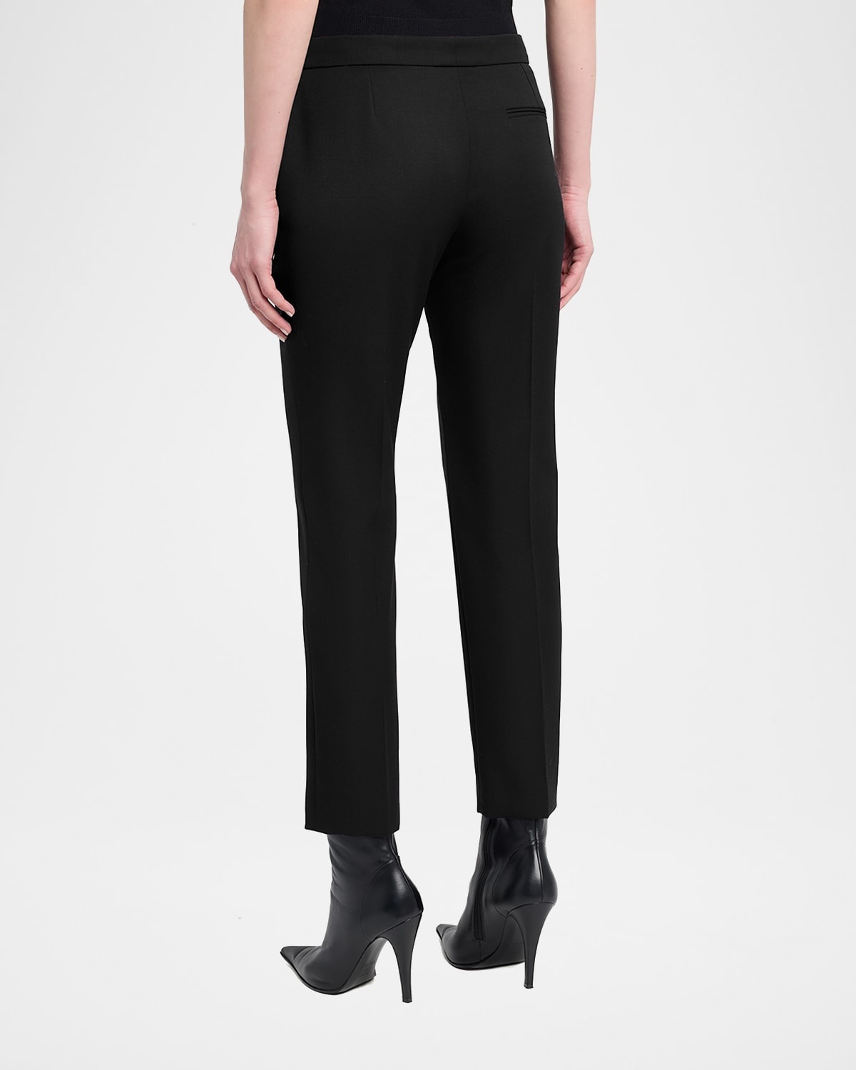 Cropped Cigarette Trousers - 3