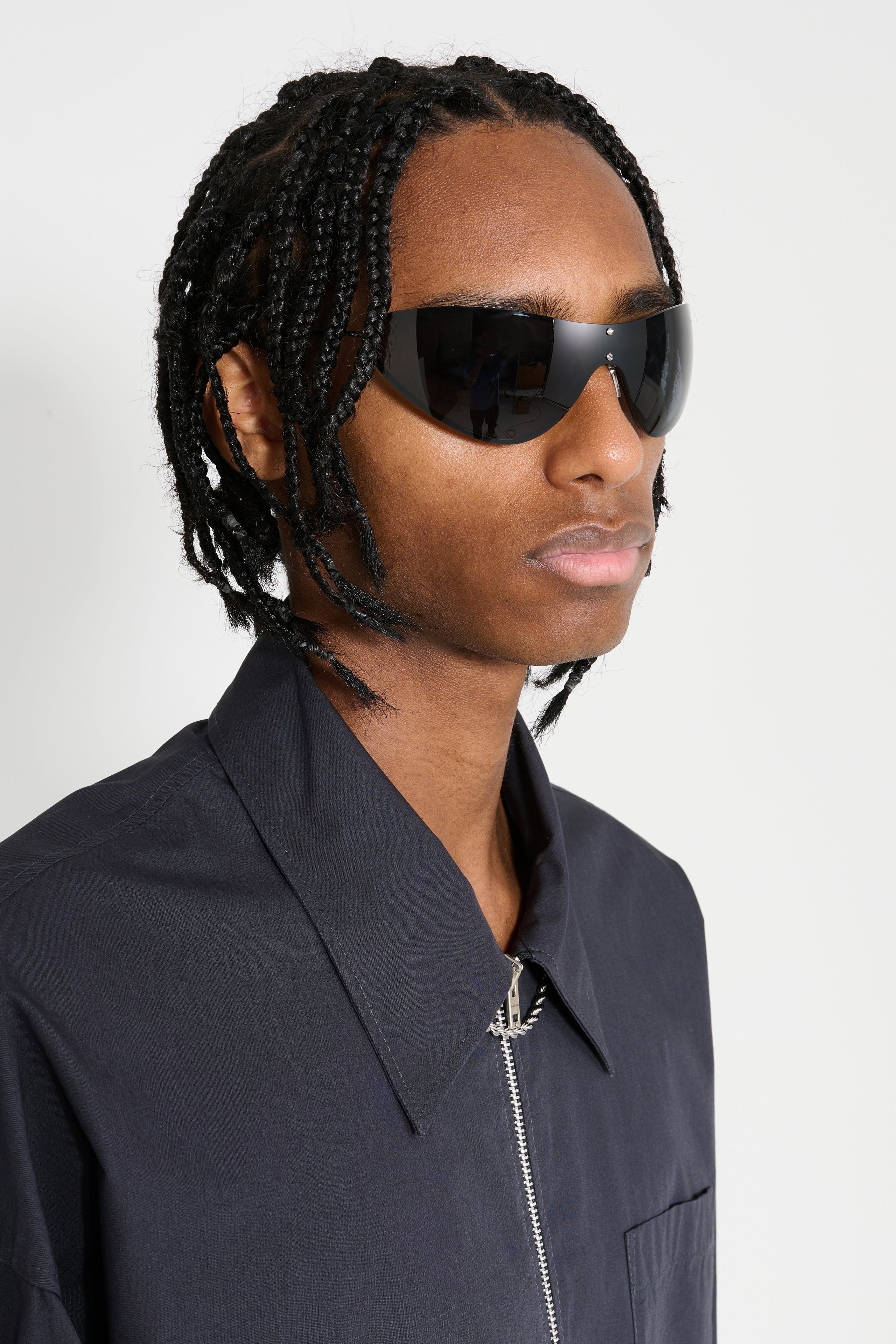 ACNE STUDIOS FRAME SUNGLASSES BLACK / BLACK - 5