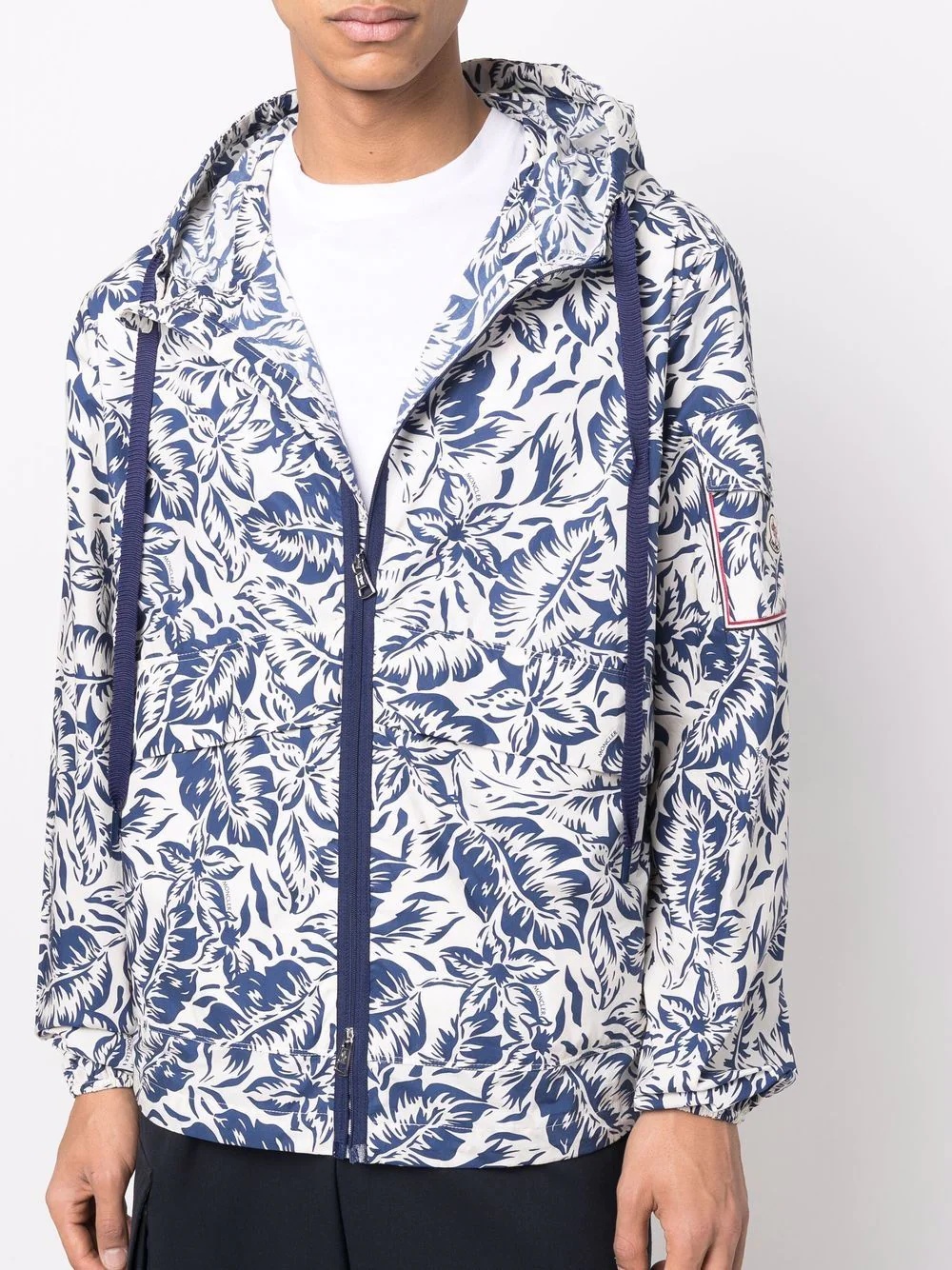 floral-print hooded jacket - 5