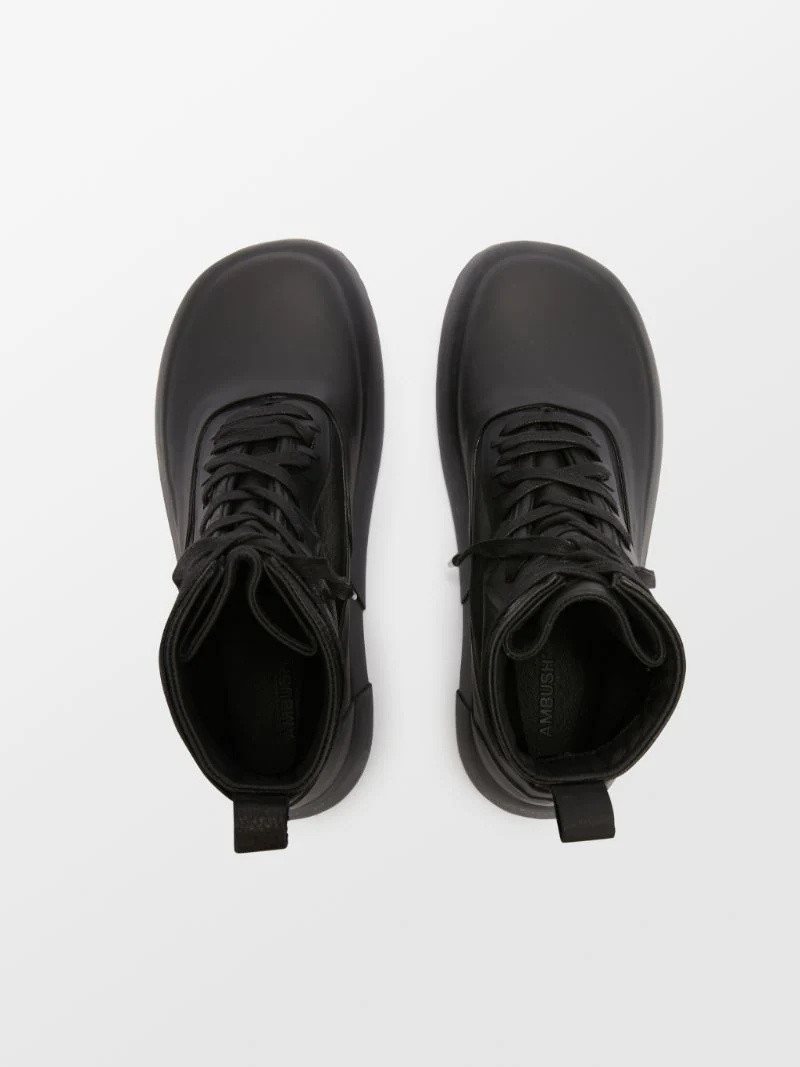 LEATHER MIX HI-TOP SNEAKER 3