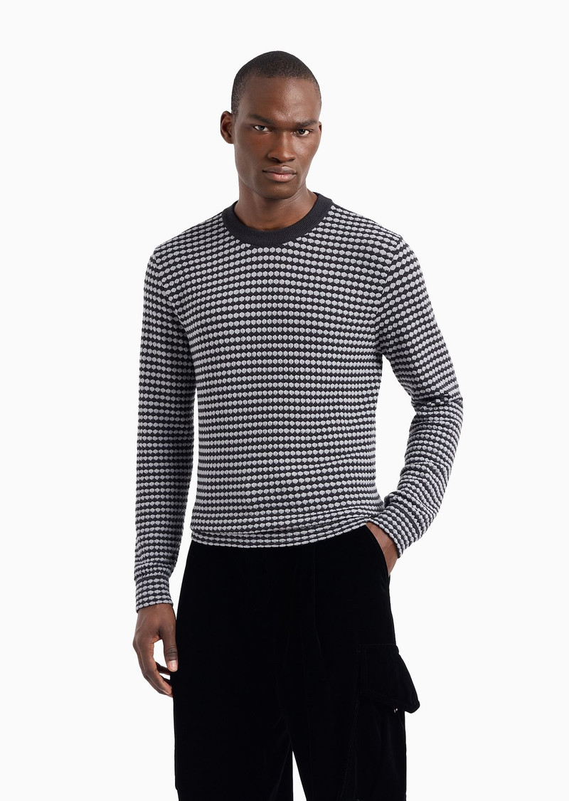 Wool-blend jacquard crew-neck jumper 2