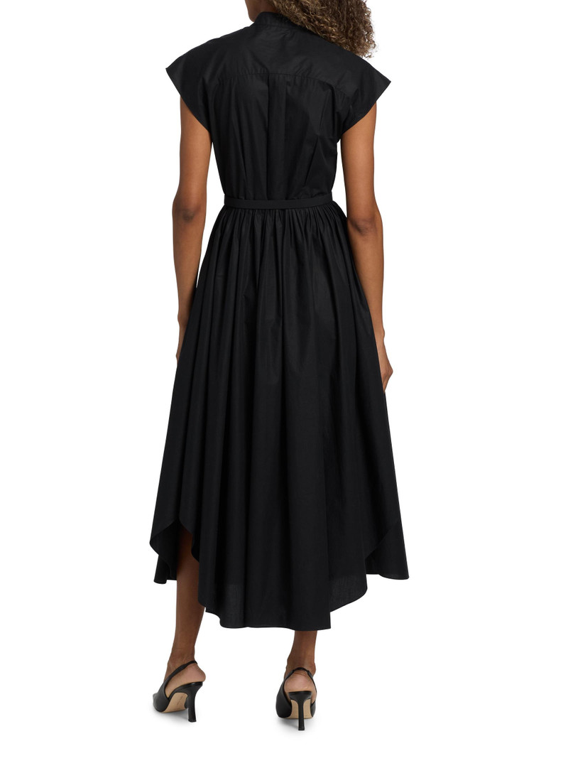 Women's Genevieve Cotton Poplin Shirtdress - Black 5