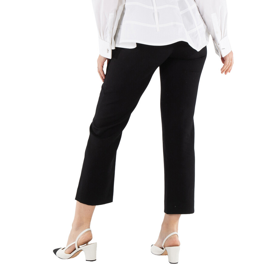 Yohji Yamamoto Ladies Black Left-Front Tucked Pants - 5