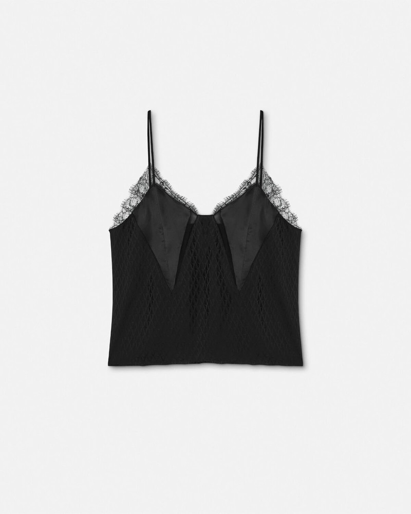V Allover Silk Slip Camisole 1