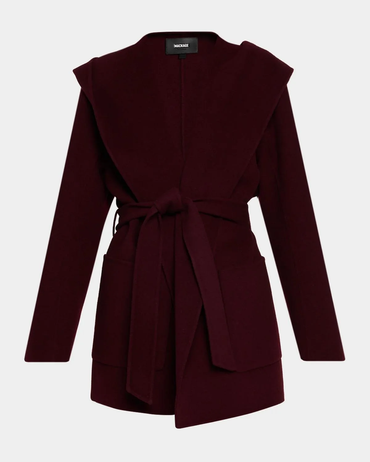 Paya Double-Face Wool Wrap Coat - 1