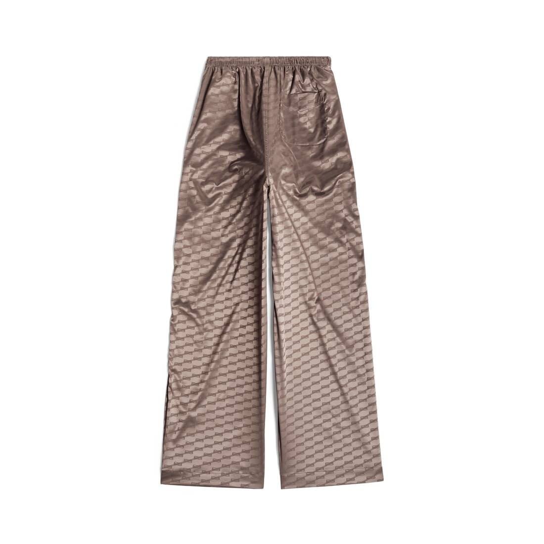 Women's Bb Monogram Loose Pyjama Pants in Dark Beige - 2