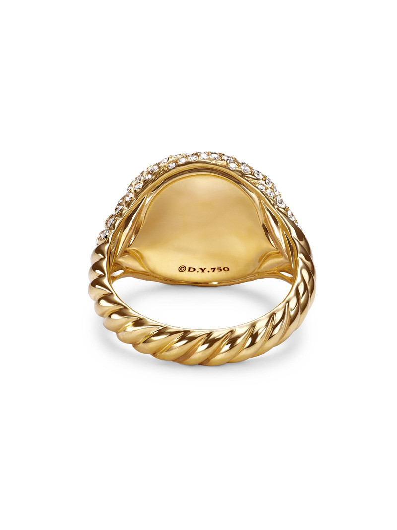 Women's Sculpted Cable Pinky Ring in 18K Yellow Gold - Gold 6