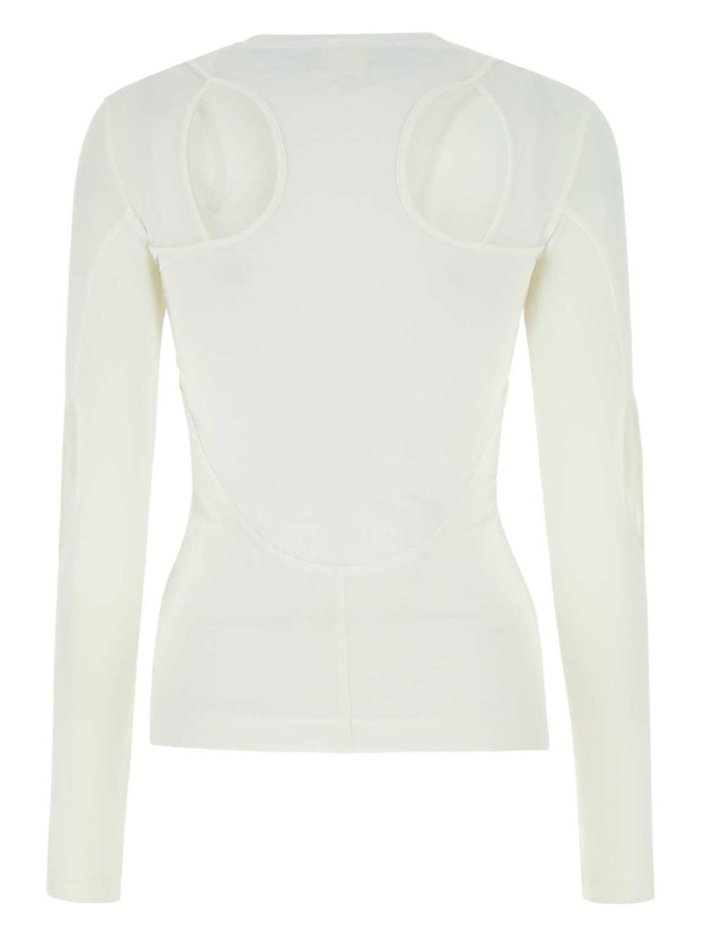 cut-out crew-neck T-shirt - 2
